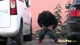 This Babe Pees In Front Of Passing Traffic! snapshot 8