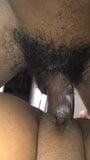 Ebony - BBC hits the bottom of her wet pussy snapshot 4