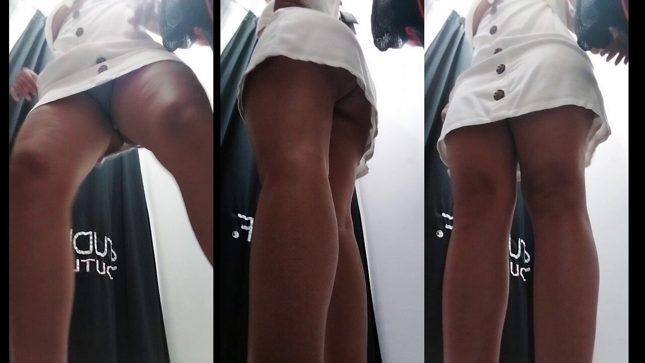 Amateur Camera in Public Dressing Room Filming Sexy Women: Colombian Porn