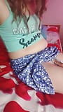 LIDA COM GRANDE GOZADA Femboy GRANDE RABO Crossdresser CUMMING fofa bonita pau duro se masturbando entre pernas doce carga de porra snapshot 7