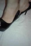 Meus pezinhos e o Peep Toe Preto salto agulha alto snapshot 10