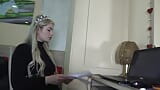 French Princess Home Office Foot Slave! snapshot 4