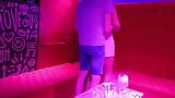 My wife masturbates a stranger in a swinger bar snapshot 8