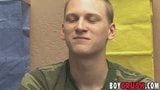 Schattige twink Paris Killian solo masturbatie na interview snapshot 9