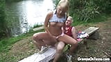 Blonde teen fucking oldie snapshot 11