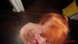 Red-XXX - Horny big tit redhead MILF gives her man a wank snapshot 16