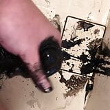 Cum black paint from dick snapshot 5