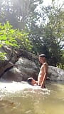 ! Outdoor sex! I let myself be fucked by a stranger in the river snapshot 8