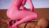 Mujer alienígena es criada por un hombre mayor - animación 3d snapshot 5