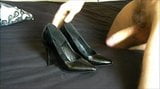 Cummed black patent heels snapshot 2