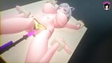 La macchina del dildo porta la puttana all'orgasmo (HENTAI 3D) snapshot 3