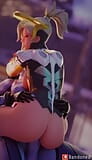 Mercy chevauche la grosse bite bleue de futa widowmaker snapshot 16