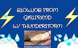 BLOWJOB FROM GIRLFRIEND (Thunderstorm ASMR) snapshot 15