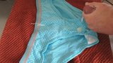 Blue Panty Cumshot 03 snapshot 2