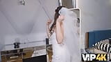 VIP4K. Bride cant resist and seduces him to fuck before wedding snapshot 3