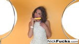 Nick fucks a hot brunette snapshot 3