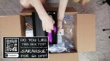 Sarah Sue Unboxing Mysterious Box of Sex Toys #2 snapshot 4