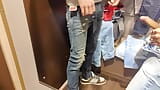 Jerk off and blowjob Action in a public changing room snapshot 6