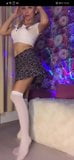 Mini skirt and white stockings so fkhot snapshot 9