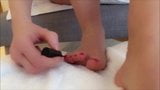 Rode pedicure plaagt snapshot 8