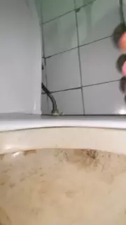 Dirty Toilet Licking Toilet Brush Spit from the Floor: Ukrainian ...