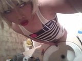 Blonde Sissy Starts Pissing snapshot 7