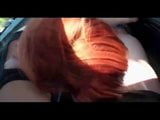 Redhead fucking in car snapshot 8