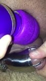 Wife squirting on husbands caged cock and balls snapshot 2