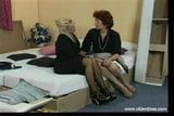 Old lesbians in business suits get it on snapshot 1