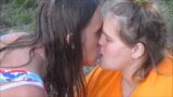 Wife Tongue Kissing Girl In Public & Sucking Her Huge Clit snapshot 3