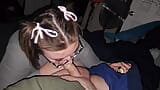 Gave him sexy blowjob with bows in my hair and swallowed snapshot 2