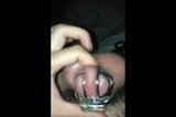 Cumming while in a chastity cage snapshot 7