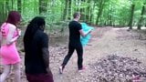 Black vs white cock: German slut fucked in the woods snapshot 1