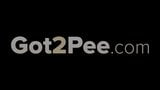 Blonde Gets Messy As She Pees Outside snapshot 1