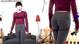 Wearing yoga pants aerobics with toy into ass, exercising! snapshot 2