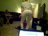 Blonde with a great Ass in tight Jeans snapshot 9