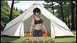 Tomboy Sex in forest HENTAI Game Ep.2 hot footjob in the tent ! snapshot 20