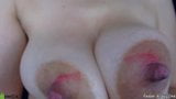 Busty Justine sucks her long nipples and jiggles her teats snapshot 5