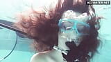 Emi Serene masturbates underwater in the pool snapshot 12