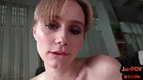 POV pik berijdende amateur babe berijdt pik en praat vies snapshot 20