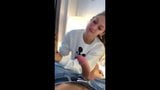 Girl Measures Guy's Dick while Blowing snapshot 4