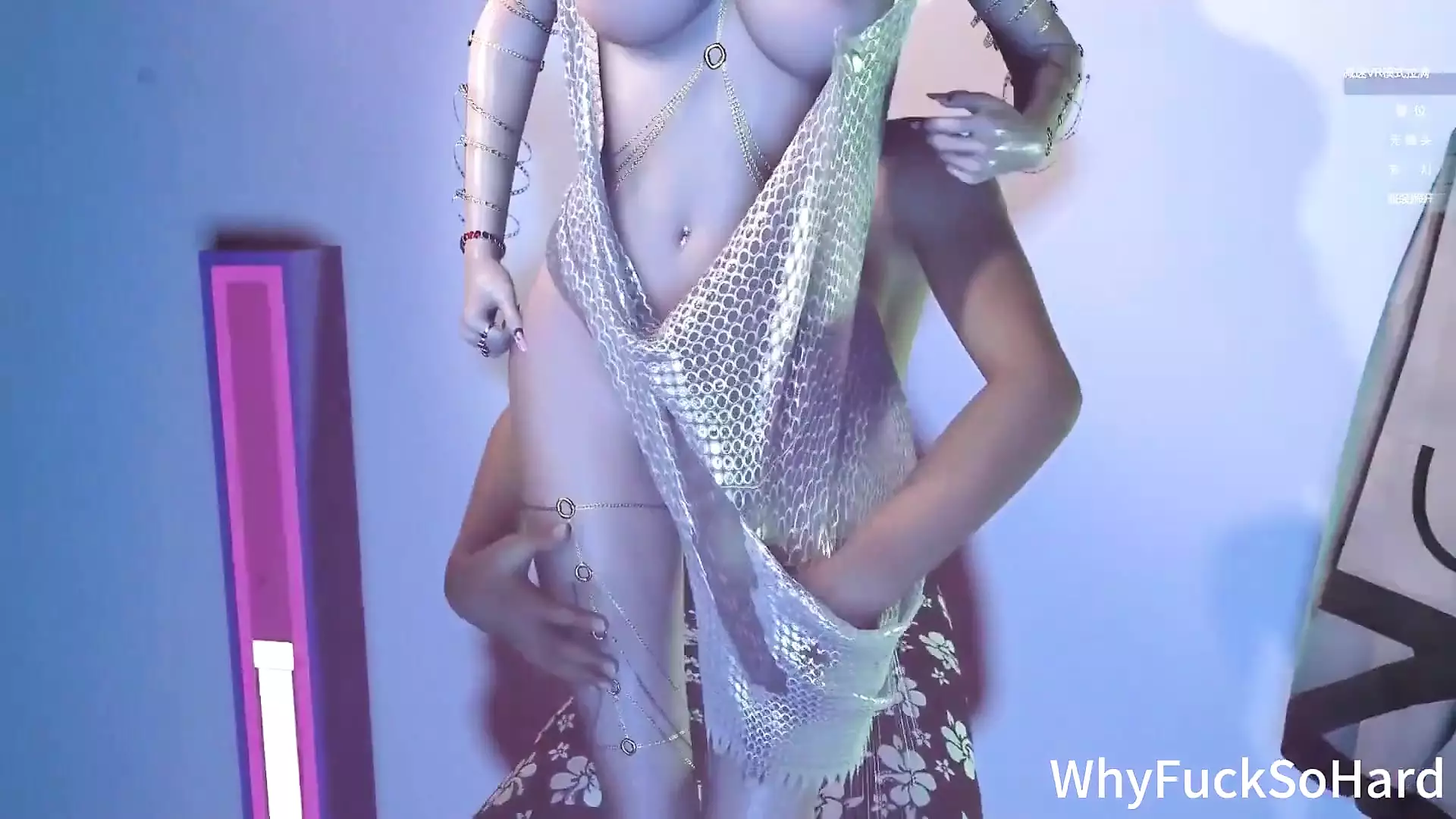 3D Super Cute Asian Stripper with Sexy Teasing the Big Cock