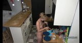 Hot Czech Nudist Chick Naked in the Kitchen snapshot 6