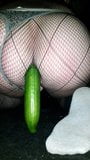 Fuck me with Cucumber in dress snapshot 7