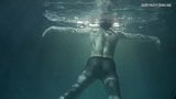 Dressed underwater beauty Bulava Lozhkova swimming naked snapshot 13