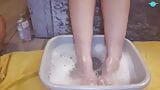 He washed and oiled My sexy feet !! snapshot 10