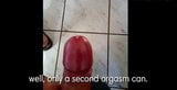 Distance multiple cumsquirting on my kitchenfloor snapshot 5
