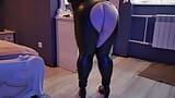 Big Ass Worship Mommy in Ripped Leather Leggings Doing a Twerk and Tease snapshot 5