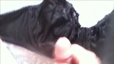 Wanking and cumming on wife's 38DD black bra snapshot 5