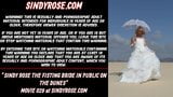 Sindy Rose the fisting bride in public on the dunes snapshot 1